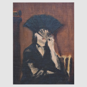 Papier Mousseline Edouard Manet - Berthe Morisot avec un éventail