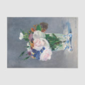 Papier Mousseline Edouard Manet - Fleurs dans un Vase de Cristal (Recto)