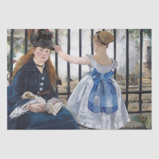 Papier Mousseline Edouard Manet - Le Chemin De Fer (Recto)