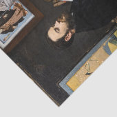 Papier Mousseline Edouard Manet - Portrait d'Emile Zola (Détail)