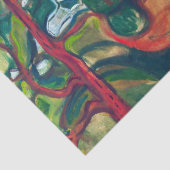 Papier Mousseline Edvard Munch - Fumée de train (Détail)