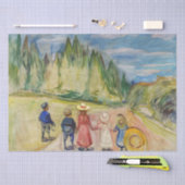 Papier Mousseline Edvard Munch - La forêt Fairytale (Artisanat)