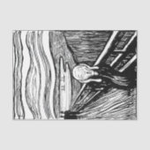 Papier Mousseline Edvard Munch - La lithographie de cri (Recto)
