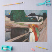 Papier Mousseline Edvard Munch - Les filles sur le pont (Artisanat)
