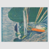 Papier Mousseline Edvard Munch - Les filles sur le pont, Lithographe (Recto)