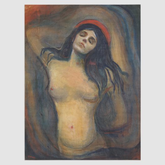Papier Mousseline Edvard Munch - Madonna