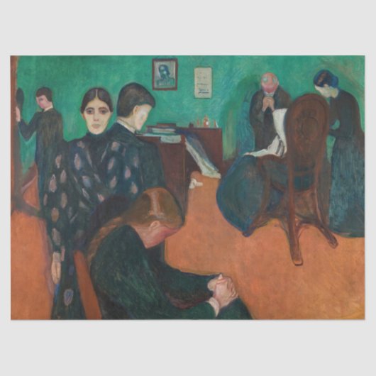 Papier Mousseline Edvard Munch - Mort dans la salle de repos v1 (Recto)