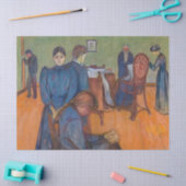 Papier Mousseline Edvard Munch - Mort dans la salle de tests v2 (Artisanat)