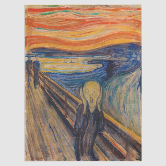 Papier Mousseline Edvard Munch - The Scream 1893