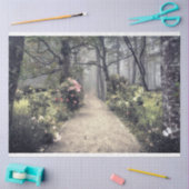 Papier Mousseline Eerie Victorian Garden Path Decoupage Tissu Papier (Artisanat)