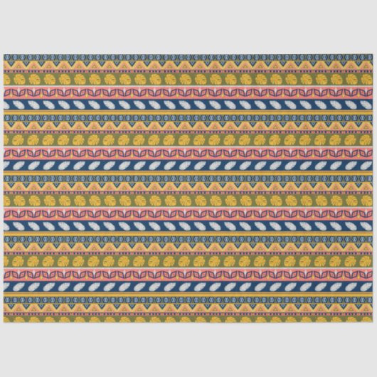 Papier Mousseline Eethno traditi abstraite et ornementale (Recto)