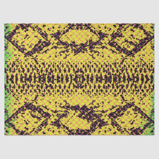 Papier Mousseline Effet Évolutivité de serpent avec découpage de lig (Recto)