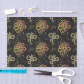 Papier Mousseline Éffrayant à deux visages serpents Lune Feuilles Ha (Artisanat)