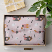 Papier Mousseline Éffrayant Cute Halloween Haunted Maisons Motif (Cadeau)