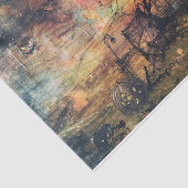 Papier Mousseline Effrayant Jack-o'-lantern Pleine lune Halloween Dé (Détail)