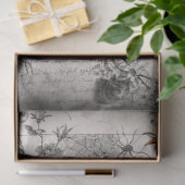 Papier Mousseline Éffrayant Vintage Halloween Spider & Raven Ephemer (Cadeau)