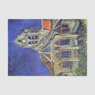 Papier Mousseline Église d'Auvers Van Gogh Document de découpage