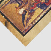 Papier Mousseline Église Saint-Michel-Vanquishing Devil as Medieval  (Détail)