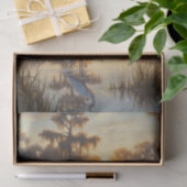 Papier Mousseline Egrets in Everglades National Park Morning (Cadeau)