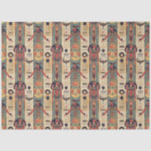 Papier Mousseline Egyptian hieroglyphics Pharaoh Pattern (Recto)