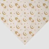 Papier Mousseline  Eid or Ramadan Lanterns & Crescent Seamless  (Détail)