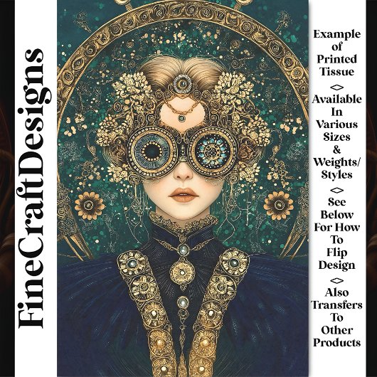 Papier Mousseline Elaborer Imaginaire Steampunk Femme Y4 Découpage