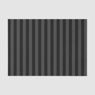 Papier Mousseline Elagnat Black & Smoky Black Vertical Stripes