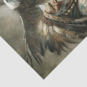 Papier Mousseline Elder Chief & Landing Eagle Decoupage (Détail)