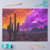 Papier Mousseline Electric Desert Storm – Neon Southwest Fantasy Dec (Artisanat)