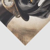 Papier Mousseline Élégance à vapeur : Grande Danse en Steampunk (Détail)