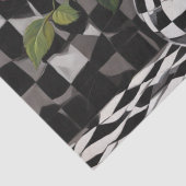 Papier Mousseline Élégance : Bouquet de roses dans une découpage arl (Détail)