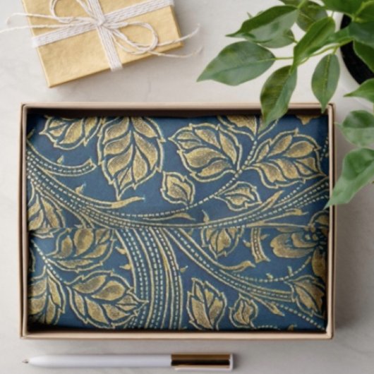 Papier Mousseline Élégance de la floraison dorée