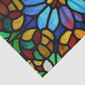 Papier Mousseline Élégance en verre floral (Détail)