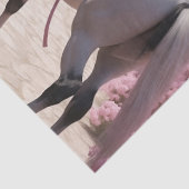 Papier Mousseline Élégance équestre éthérée (Détail)