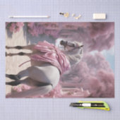 Papier Mousseline Élégance équestre éthérée (Artisanat)