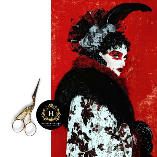 Papier Mousseline Élégance gothique Haute Mode Découpage