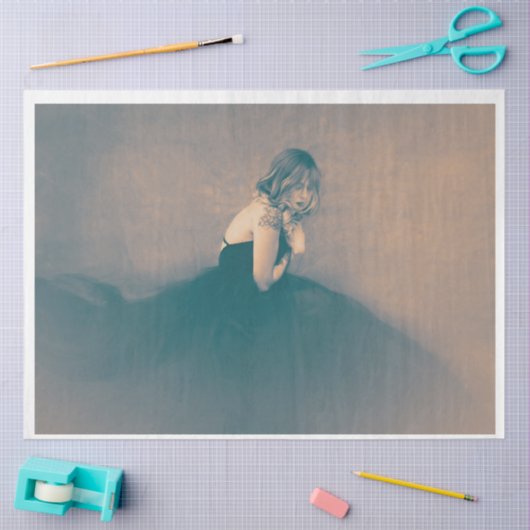 Papier Mousseline Élégance - Papier Tissu Découpage (Artisanat)