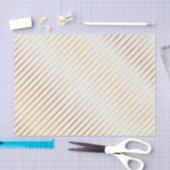 Papier Mousseline Élégance rayée d'or (Artisanat)