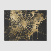 Papier Mousseline Élégance Spiderweb | Déplaisant Beau Gold Cobweb (Recto)