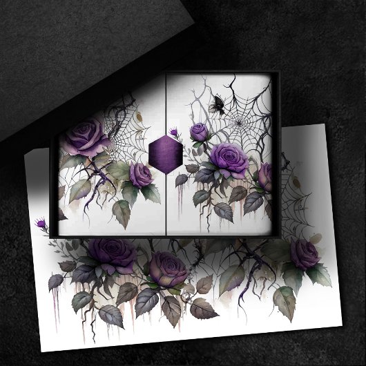 Papier Mousseline Élégance Spiderweb | Déplaisant Beau Rose Floral