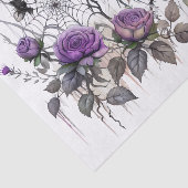 Papier Mousseline Élégance Spiderweb | Déplaisant Beau Rose Floral (Détail)