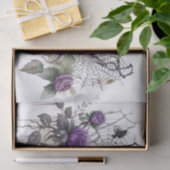 Papier Mousseline Élégance Spiderweb | Déplaisant Beau Rose Floral (Cadeau)