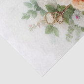 Papier Mousseline Élégance Victorienne Dame au Thé en Découpage (Détail)