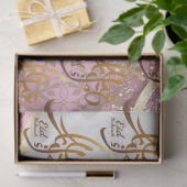 Papier Mousseline Elegant Aïd Moubarak Arabe Calligraphie or (Cadeau)