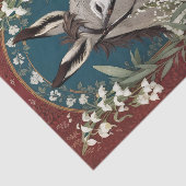 Papier Mousseline Élégant âne et Lily des fleurs de la vallée (Détail)