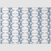 Papier Mousseline Élégant Aquarelle de Fleurs de Ne Pas Oublier (Recto)