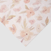 Papier Mousseline Élégant aquarelle floral doux (Détail)