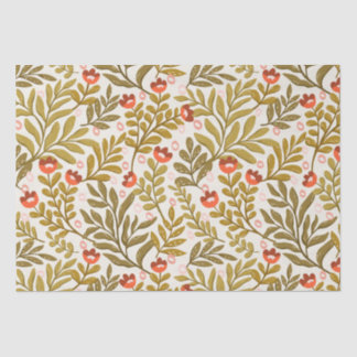 Papier Mousseline Elégant aquarelle motif floral