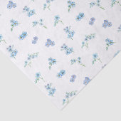 Papier Mousseline Elégant Aquarelle Oubliez-Moi Pas Fleurs (Détail)