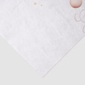 Papier Mousseline Elégant Aquarelle rose doux Joyeux Arbre de Noël (Détail)